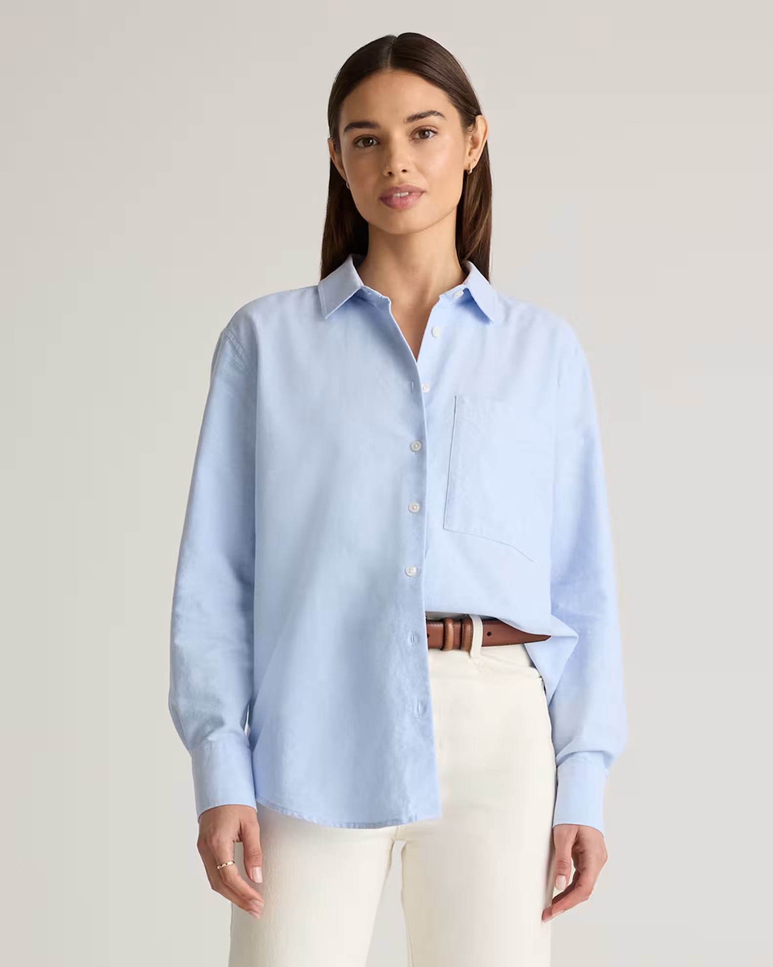Organic Cotton Relaxed Oxford Shirt | Quince