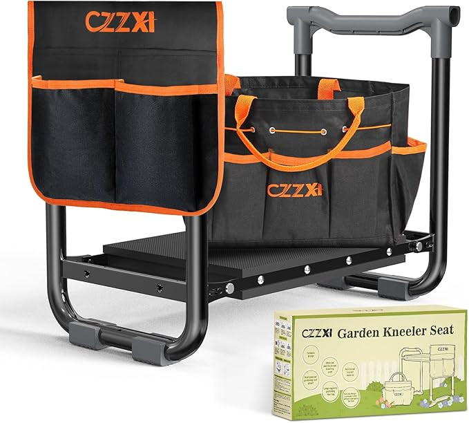 CZZXI Garden Kneeler and Seat, Wider and Thicker Kneeling Pad Heavy Duty Gardening Stool with Gar... | Amazon (US)