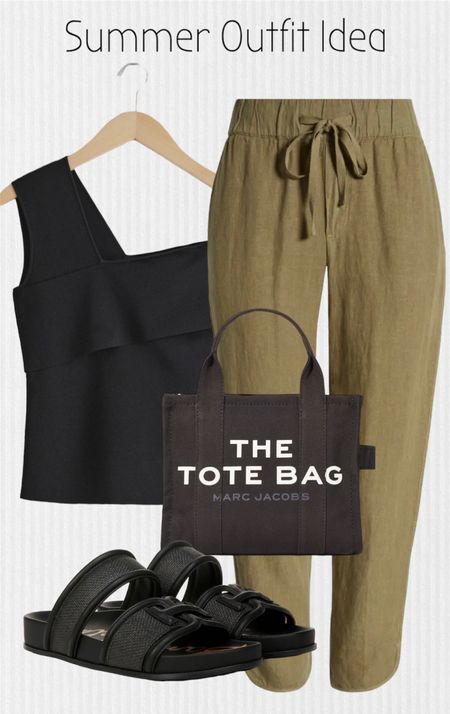 Nordstrom summer outfit idea. 




The tote bag, summer outfit, Sam Edelman sandals, travel outfit, linen pants 

#LTKTravel #LTKSeasonal #LTKItBag #LTKStyleTip #LTKShoeCrush