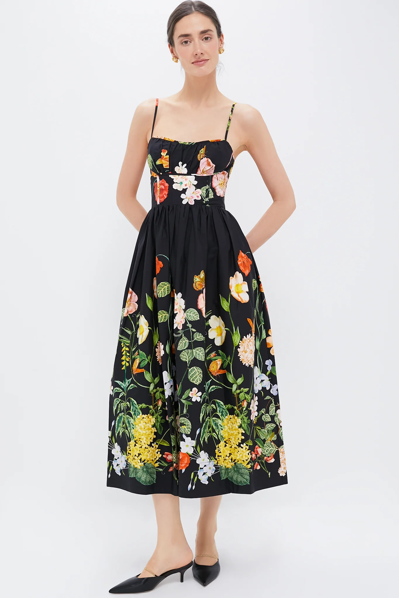 Nectar Black Alba Midi Dress | Tuckernuck (US)