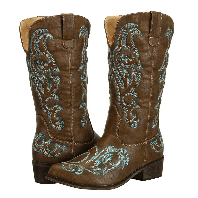 SheSole Female Cowboy Boots Adult Women Brown Shoe Size 8 | Walmart (US)