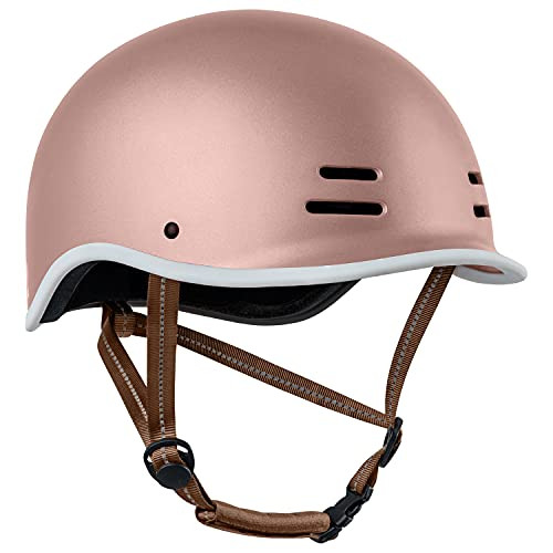 Retrospec Remi Adult Bike Helmet for Men & Women - Bicycle Helmet for Commuting, Road Biking, Skating, Rose Gold, Large 59-62cm | Amazon (US)