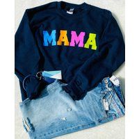 Mama Navy Sweatshirt Sale Orignally 35.00 | Etsy (US)