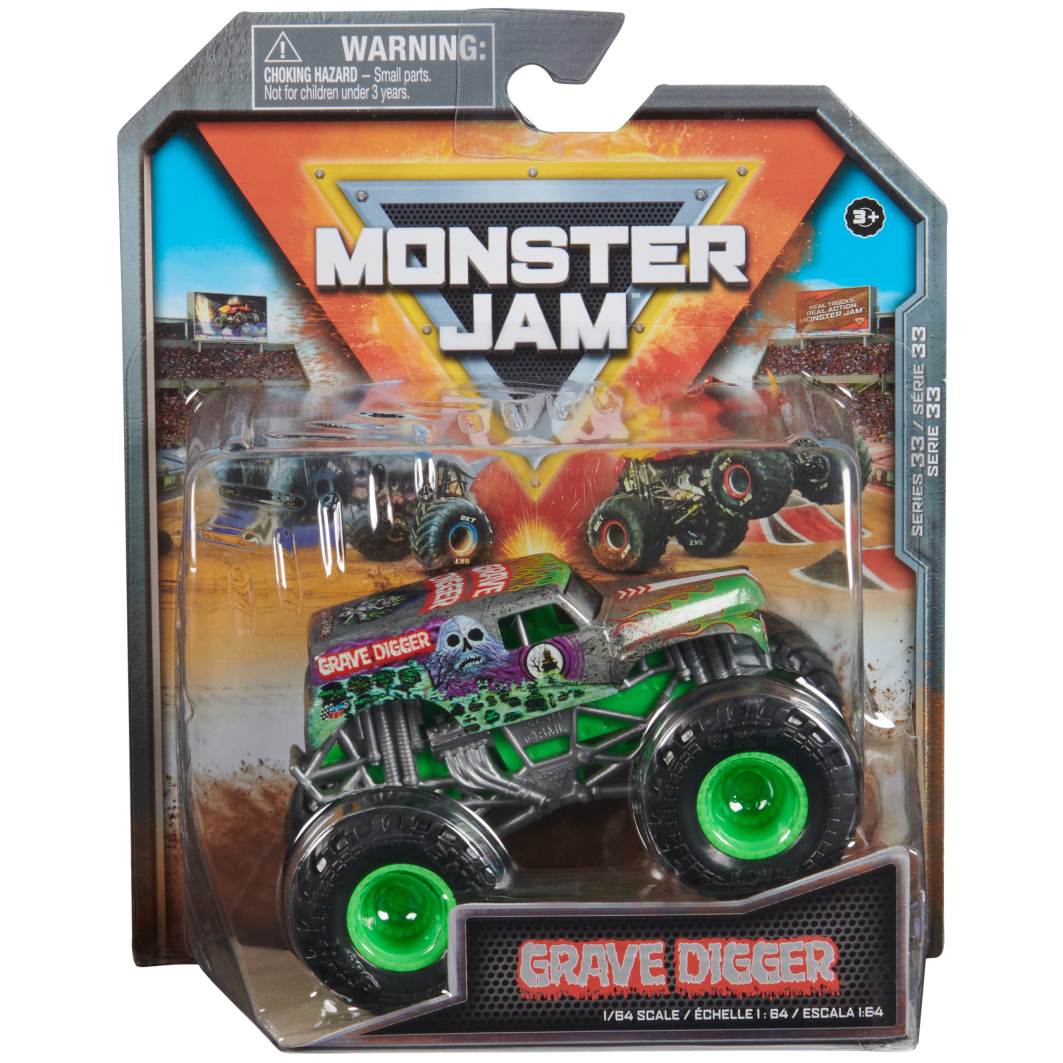 Monster Jam Grave Digger - 1:64 Scale Monster Trucks, Girl and Boy Toys | Walmart (US)