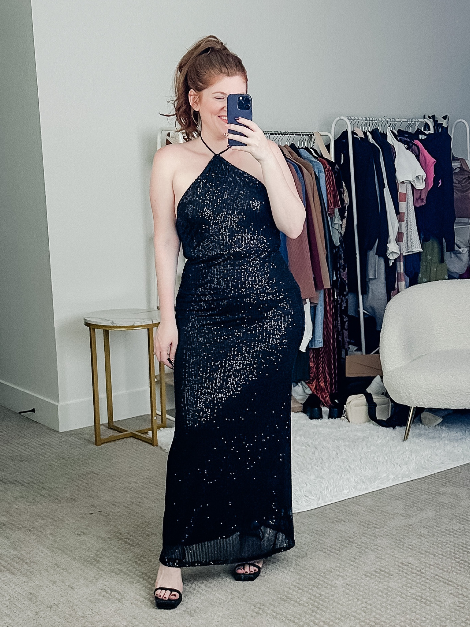 Sequin dress from amazon. Wedding guest dress. Cocktail dress. 

#LTKfindsunder50 #LTKmidsize #LTKwedding