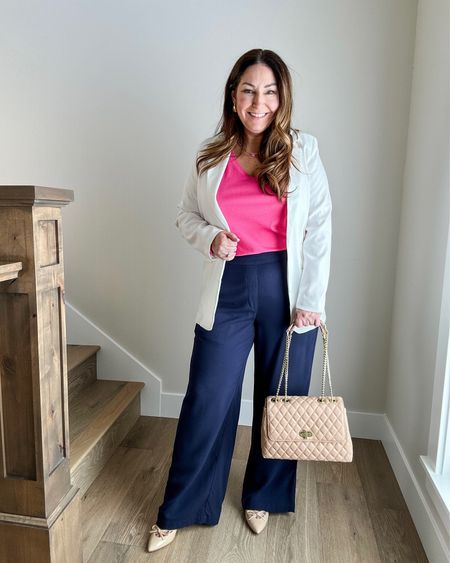 Transitional Workwear

Fit tips: top tts, L // pants tts, L // blazer tts, L 

Workwear  Winter fashion  Spring styling  Seasonal outfit  Style guide  Quilted purse  Business women 

#LTKover40 #LTKworkwear #LTKmidsize