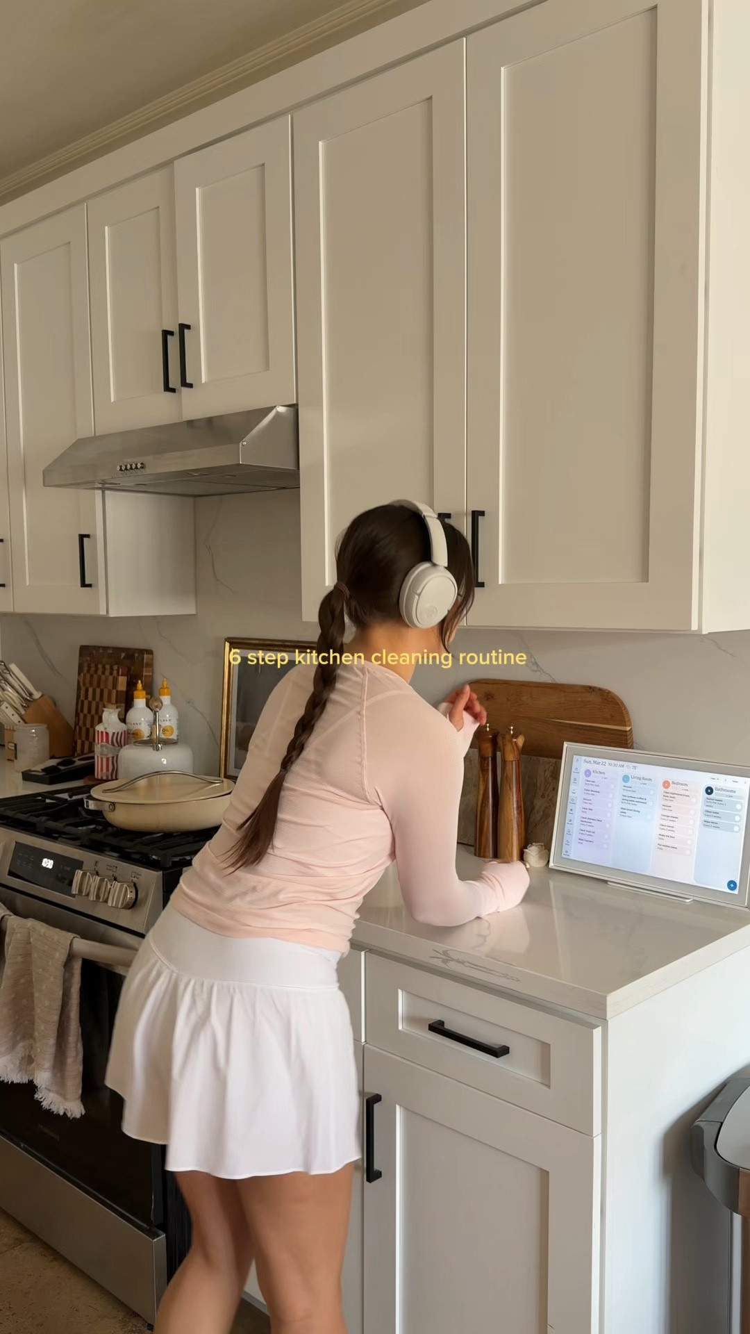 My weekly kitchen reset always includes a good playlist and a comfortable outfit!

Activewear, Electronics, Casual Wear, Cleaning, Organization  

#LTKvlog #LTKHome #LTKdayinmylife