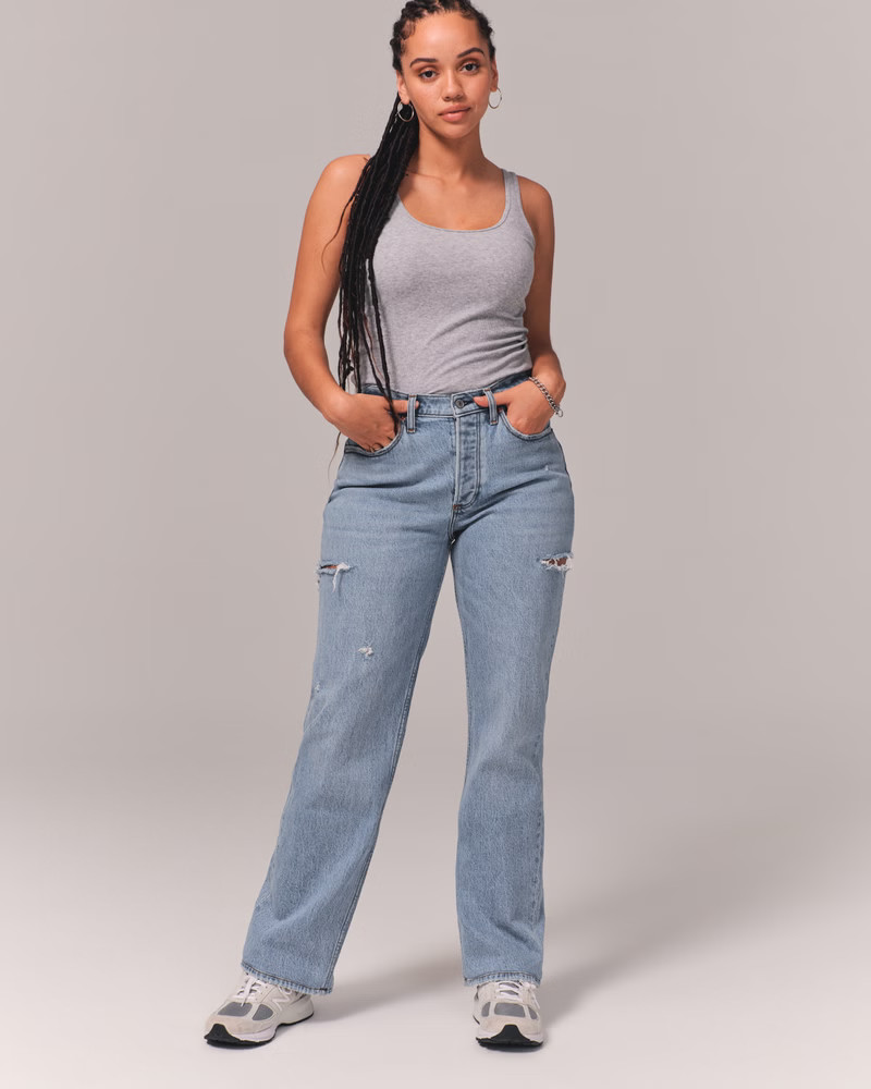Women's Curve Love Low Rise 90s Baggy Jean | Women's | Abercrombie.com | Abercrombie & Fitch (US)