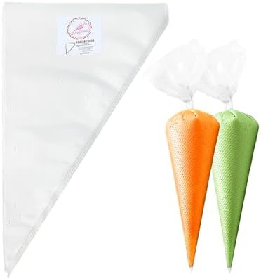 Keenpioneer 14-Inch Disposable Decorating & Pastry Bags, Tipless Icing Piping Bag for Cake, Cream... | Amazon (US)