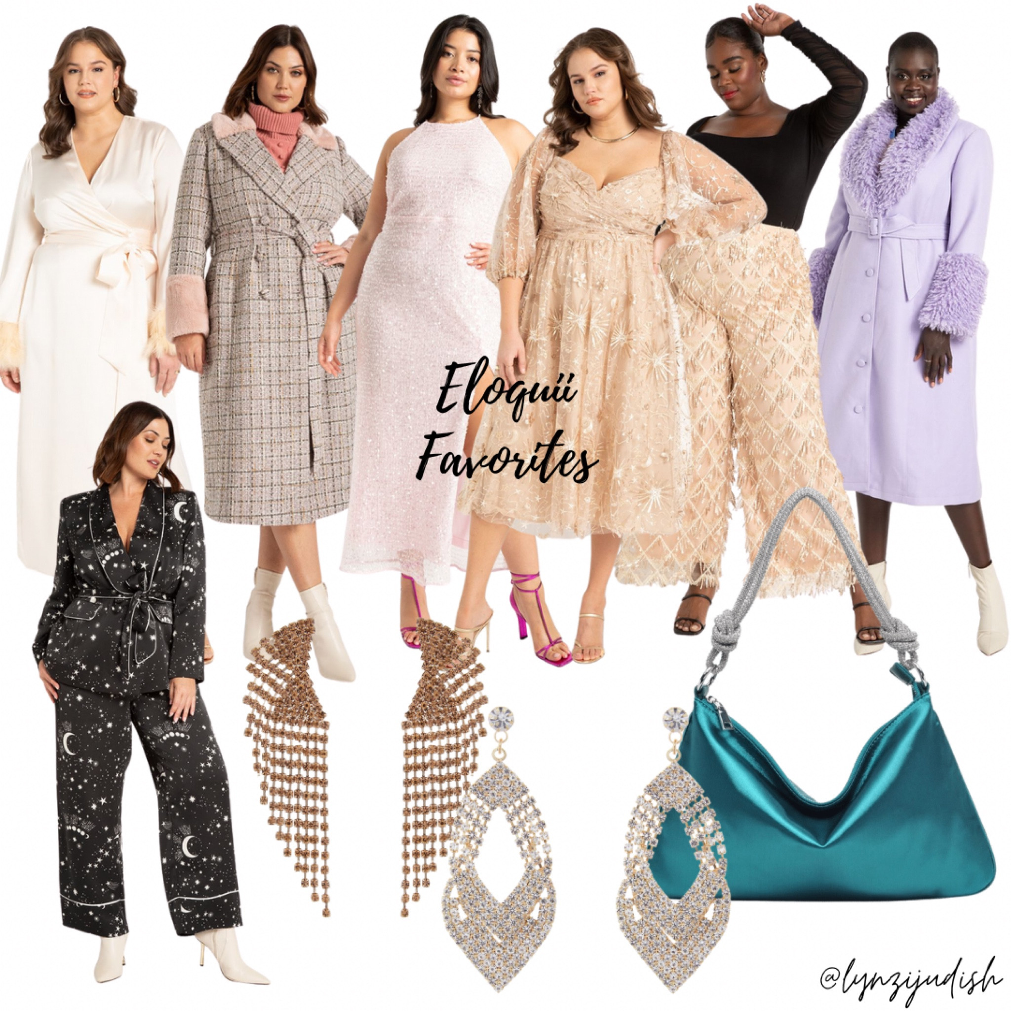 Eloquii Favorites - 60% off holiday deals! 

Plus size fashion, plus size style, size 16 influencer, size 16 style, whit w feather dress, chic coat, sequins dress, celestial dress, holiday dress, Christmas, NYE dress, New Year’s Eve, champagne pants, lilac coat, celestial blazer, celestial pants, rhinestone earrings, statement earrings, teal purse 

#LTKcurves #LTKunder50 #LTKHoliday
