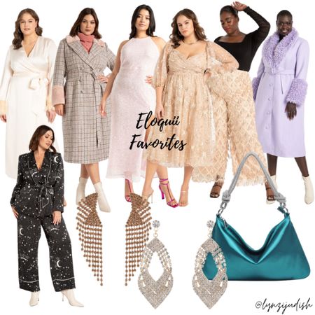 Eloquii Favorites - 60% off holiday deals! 

Plus size fashion, plus size style, size 16 influencer, size 16 style, whit w feather dress, chic coat, sequins dress, celestial dress, holiday dress, Christmas, NYE dress, New Year’s Eve, champagne pants, lilac coat, celestial blazer, celestial pants, rhinestone earrings, statement earrings, teal purse 

#LTKcurves #LTKunder50 #LTKHoliday