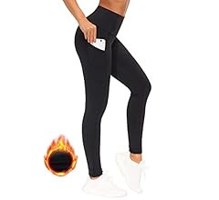 THE GYM PEOPLE Thick High Waist Yoga Pants with Pockets, Tummy Control Workout Running Yoga Leggi... | Amazon (US)