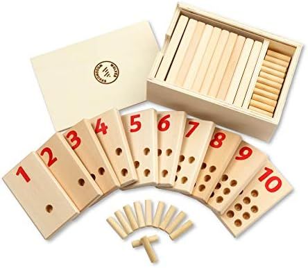 Montessori Toys for Toddlers – Math Games & Teaching Numbers Counting Toys – Educational Pres... | Amazon (US)