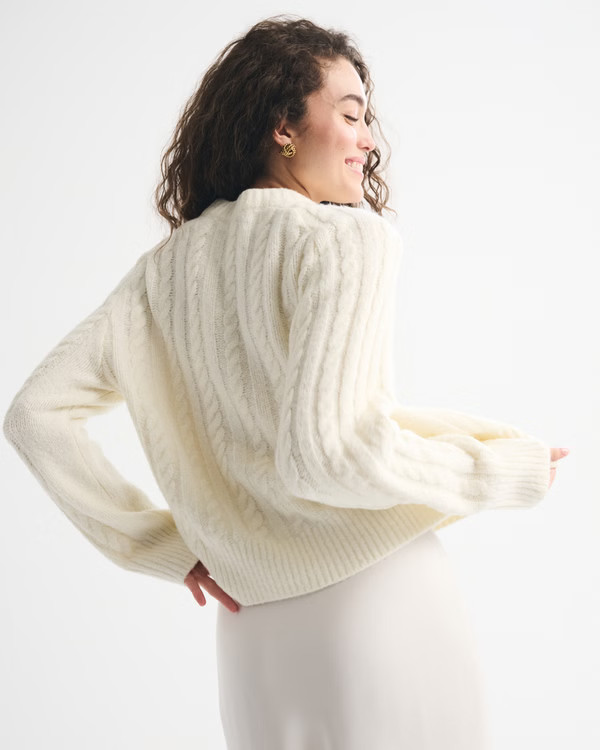 Women's The A&F Madeline Crew Sweater | Women's Tops | Abercrombie.com | Abercrombie & Fitch (US)
