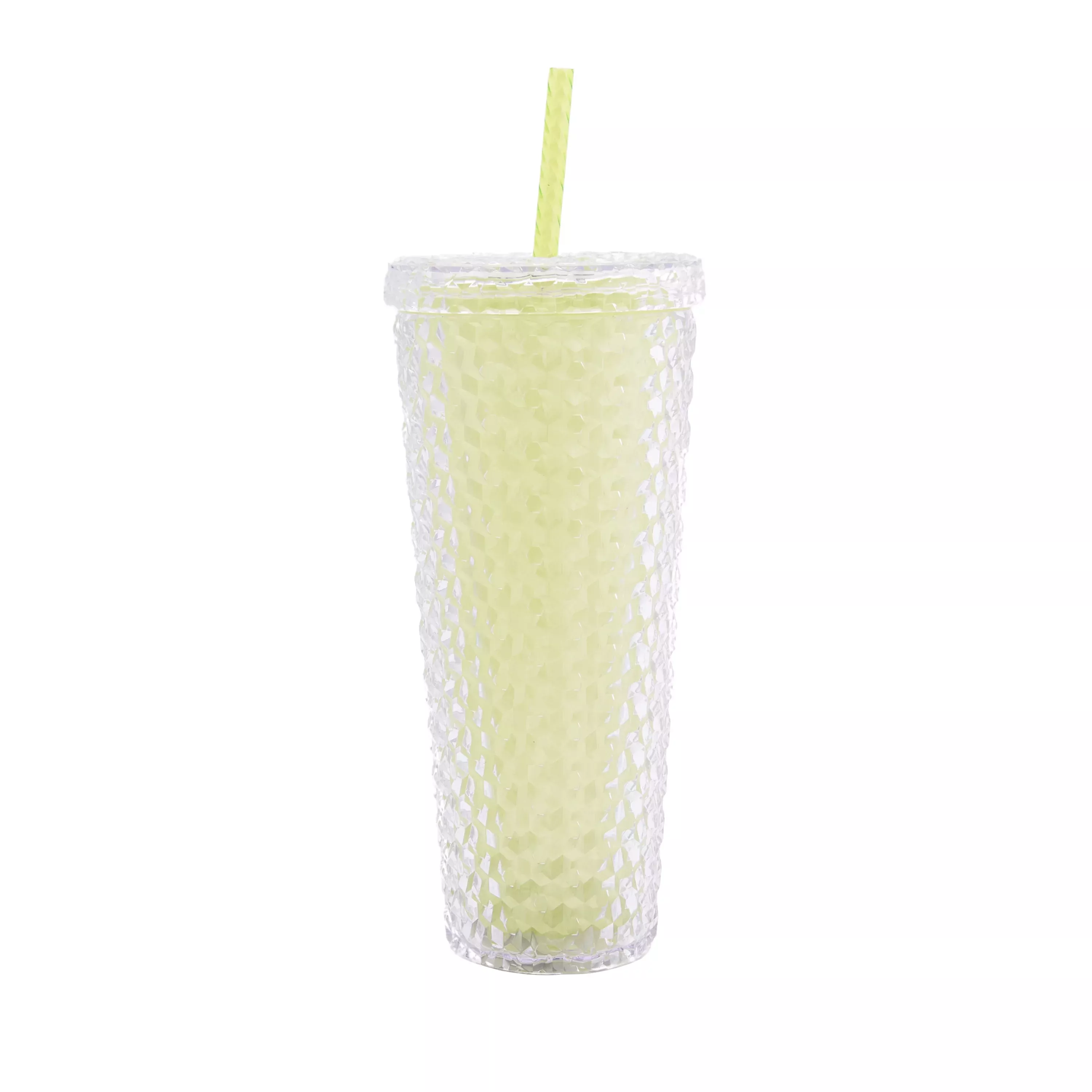 Mainstays 4-Pack 26-Ounce Acrylic Textured Tumbler with Straw