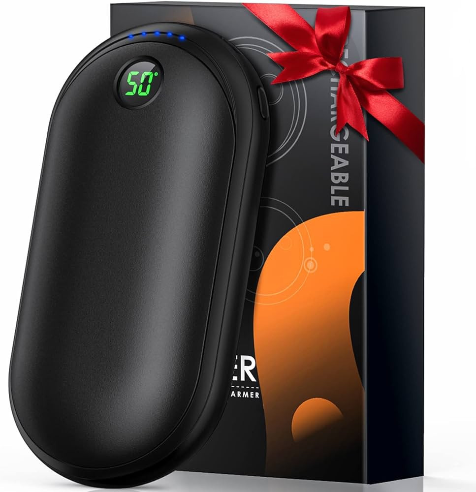 Hand Warmers Rechargeable, 10000mAh Electric Reusable Hand Warmer, Portable Pocket 2-in-1 Handwar... | Amazon (US)