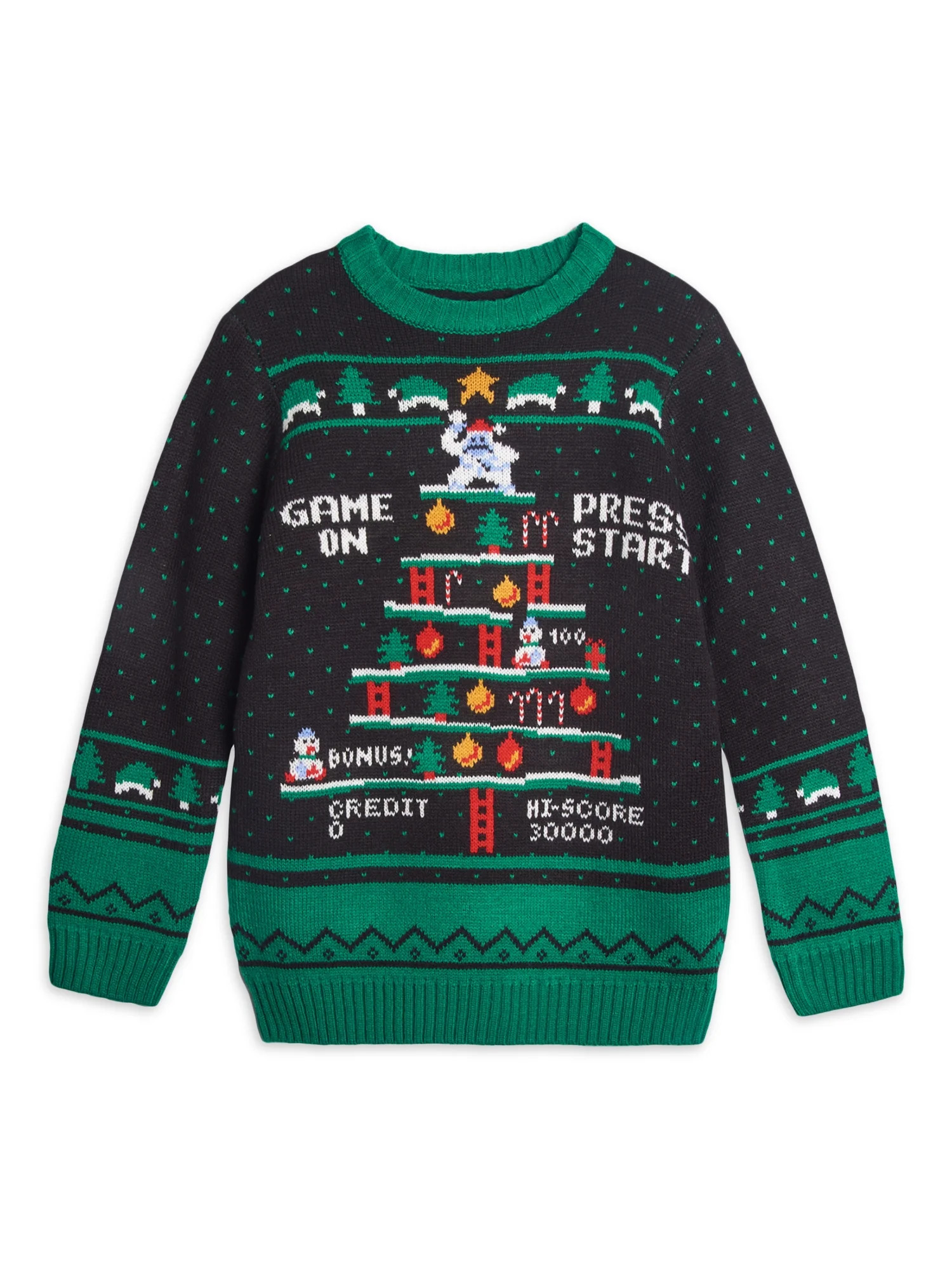 Holiday Time Boys Christmas Sweater, Sizes 4-18 & Husky | Walmart (US)