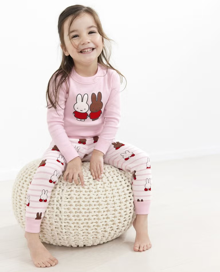 Miffy Long John Pajamas In Organic Cotton | Hanna Andersson