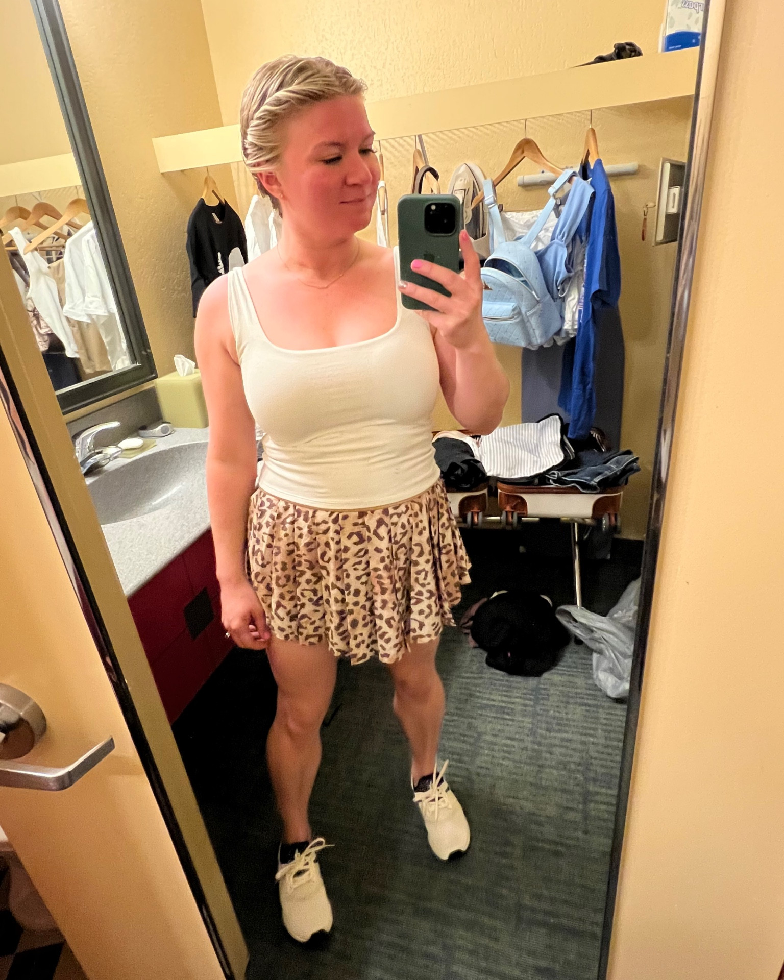 Walt Disney World Animal Kingdom outfit leopard print skort from AE and white tank top from Abercrombie 

#LTKFind #LTKstyletip #LTKtravel