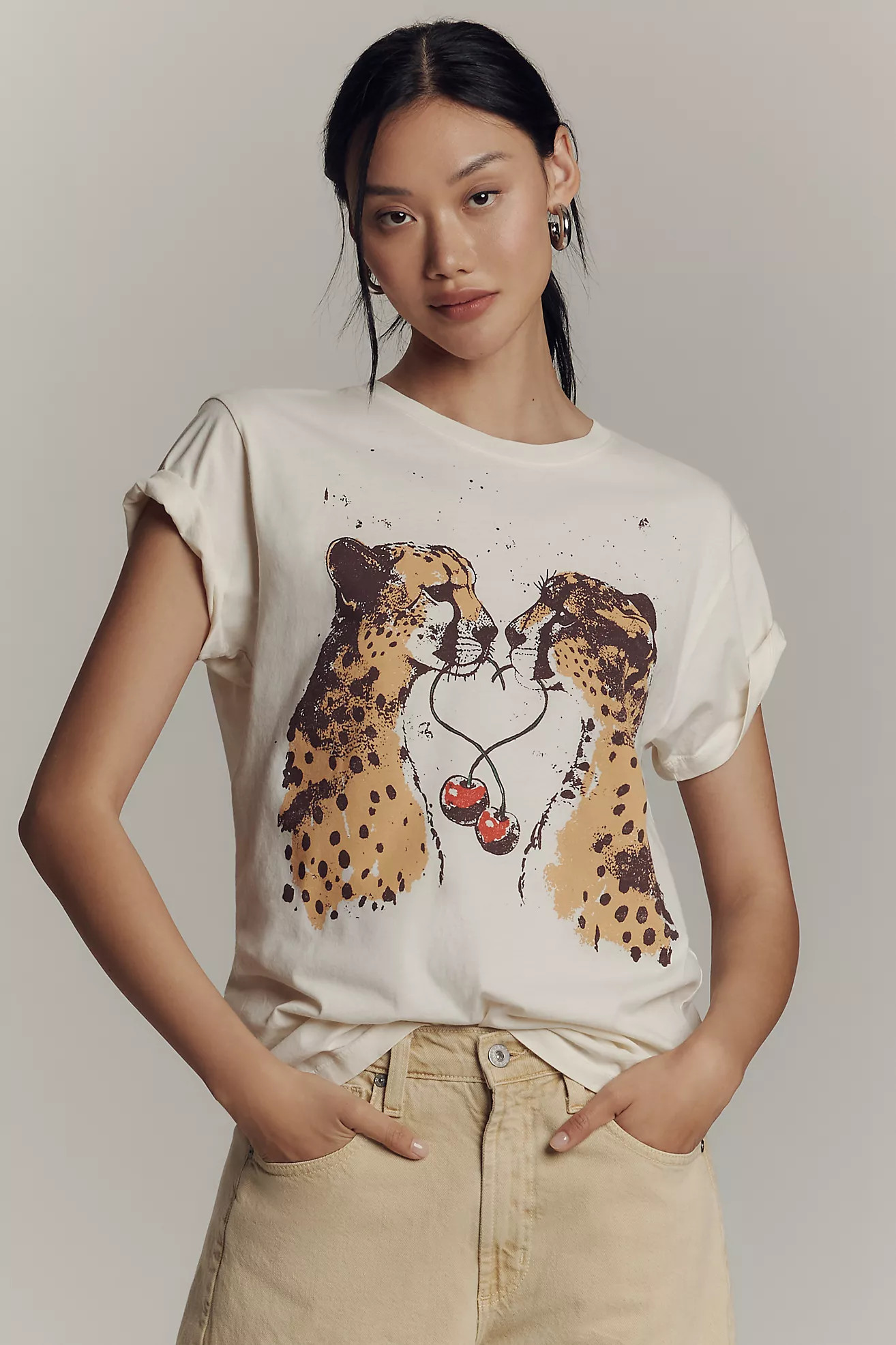 Letluv Cheetah Graphic Tee | Anthropologie (US)