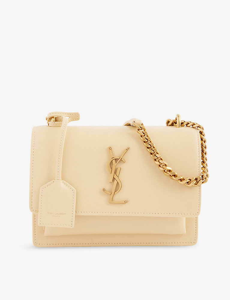 Sunset brand-plaque leather top handle bag | Selfridges
