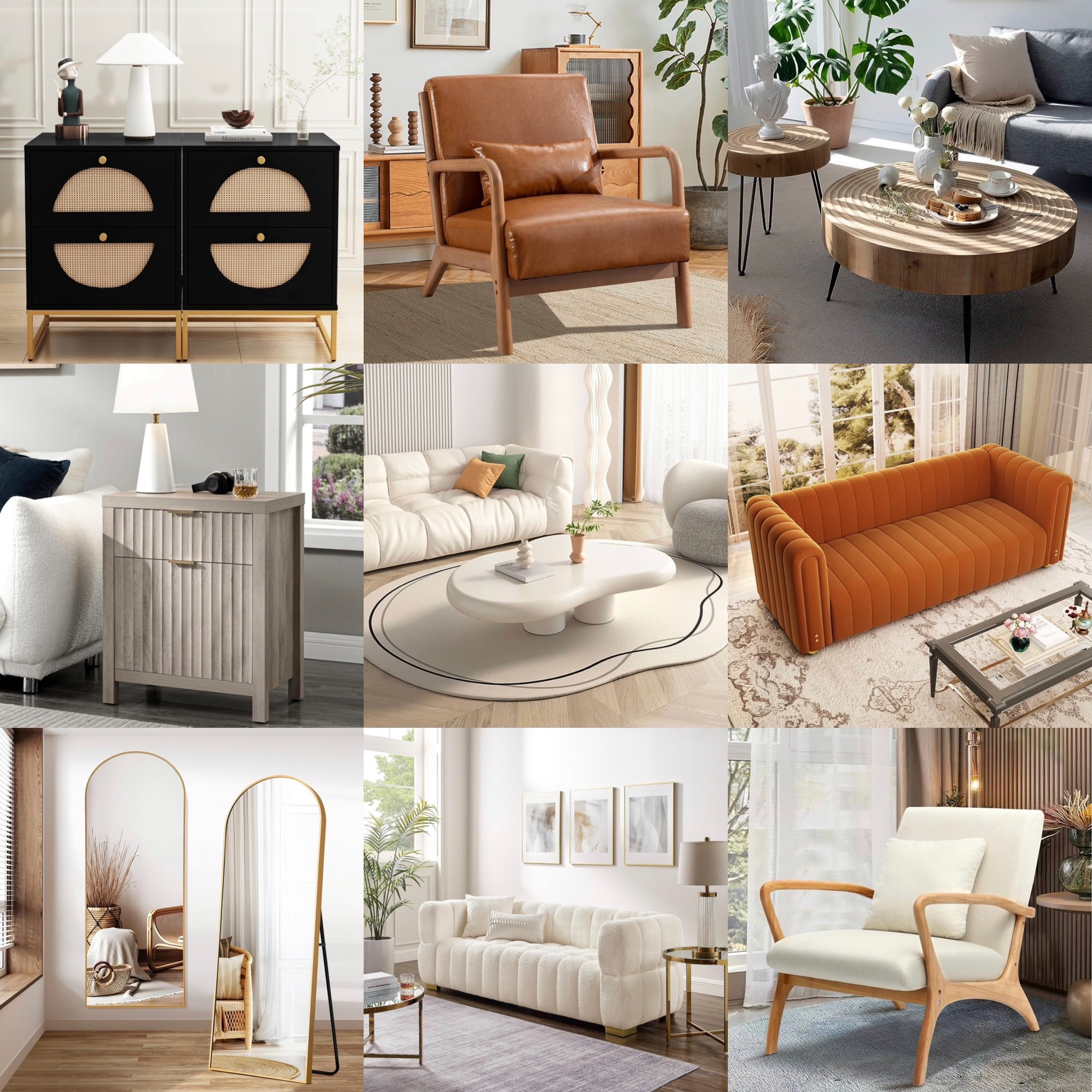 Beautiful #furniture pieces for a modern boho mix #home 💕. 

#amazon #chairs #nightstand #mirror #sofa #coffeetable 

#LTKstyletip #LTKhome #LTKfamily