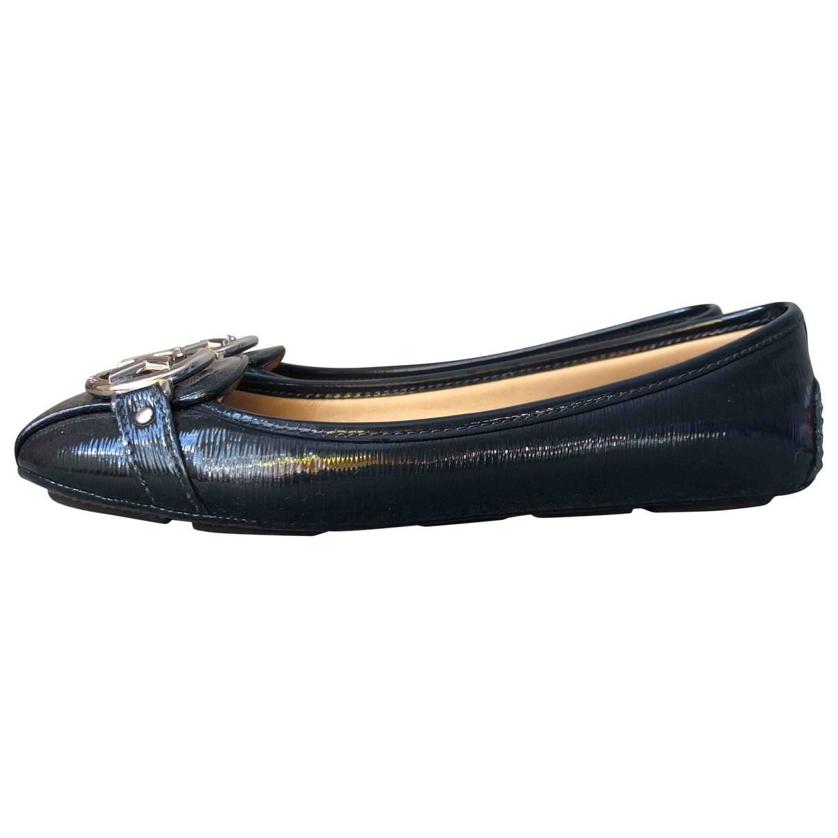 Michael Kors Navy Leather Ballet flats | Vestiaire Collective (Global)