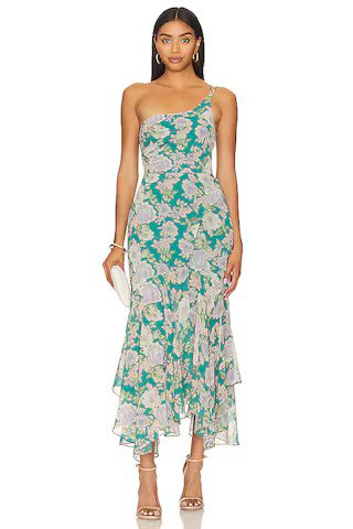 ASTR the Label Emmylou Dress in Green & Purple Floral from Revolve.com | Revolve Clothing (Global)