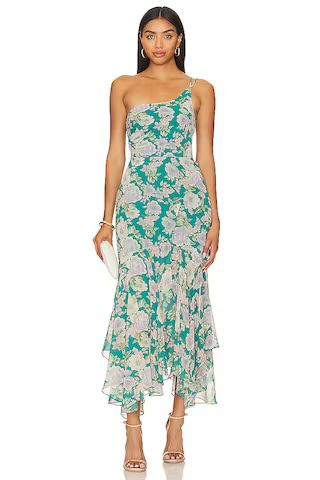 ASTR the Label Emmylou Dress in Green & Purple Floral from Revolve.com | Revolve Clothing (Global)