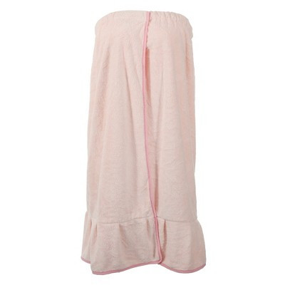 Unique Bargains Shower Wrap Towel for Women Adjustable Closure Bath Wrap Pink 1pcs | Target