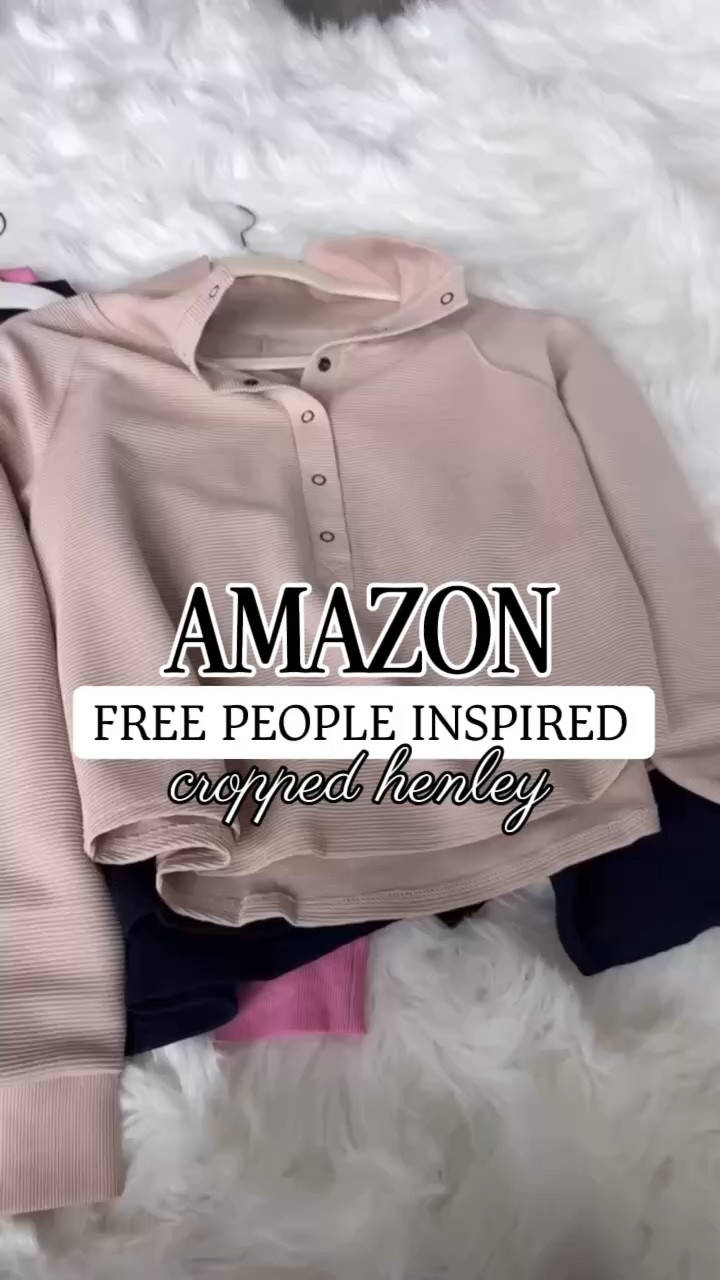 The best free people inspired henley cropped! From Amazon

#LTKootd #LTKgrwm #LTKmomlife