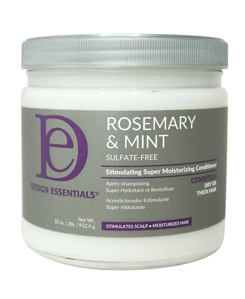 Design Essentials Rosemary & Mint Stimulating Super Moisturizing Conditioner, 32 Ounce Container | Amazon (US)