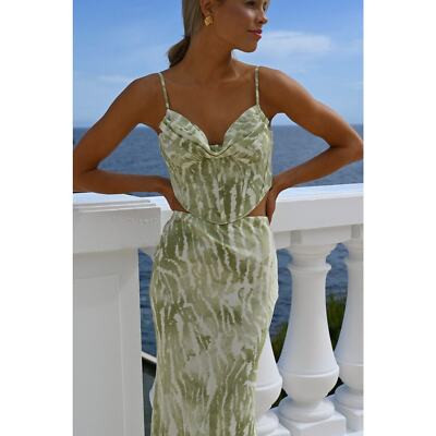 YELLOW THE LABEL - VIRIDESCENT MIDI SKIRT SAGE  | eBay | eBay US