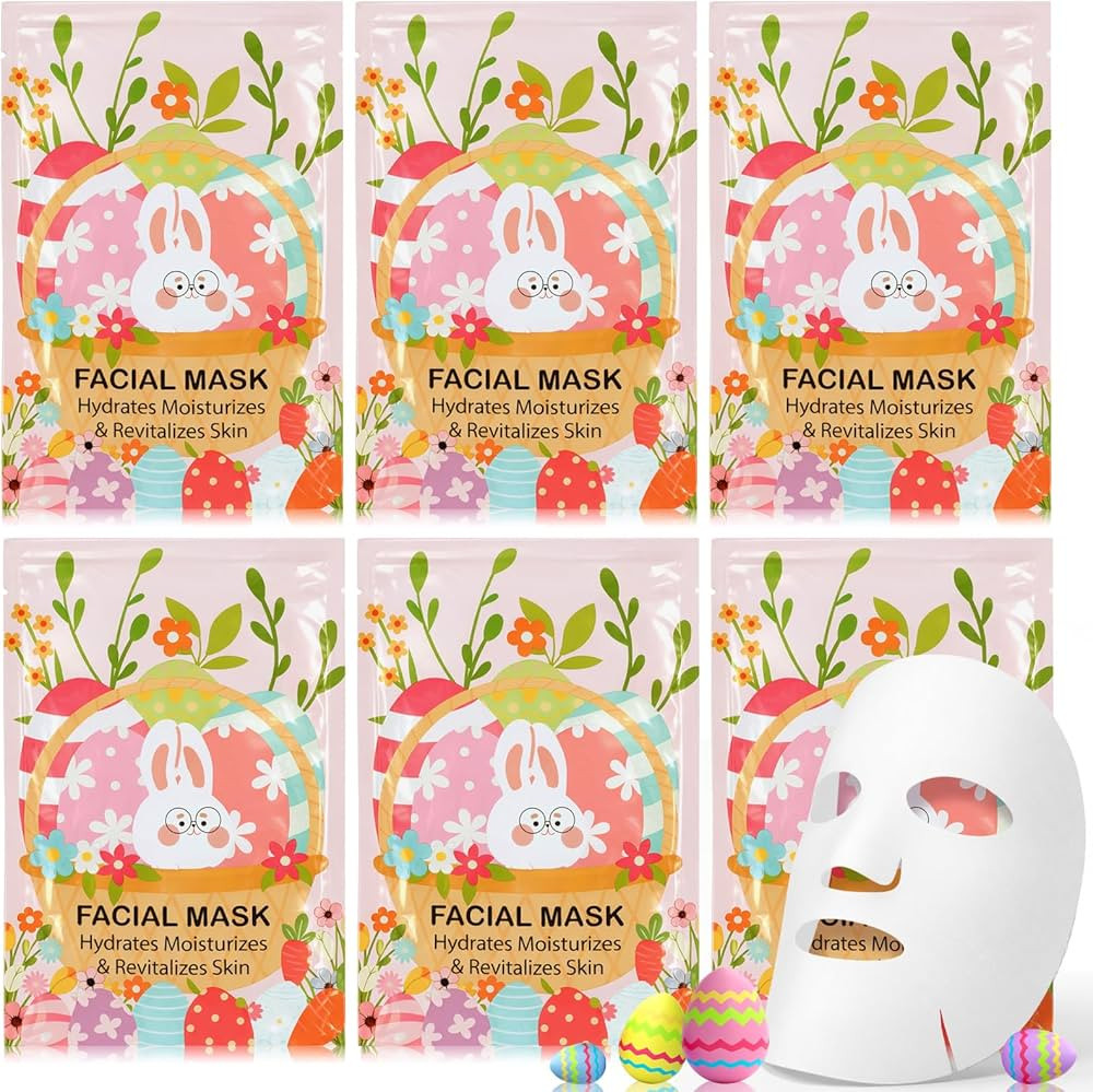 Loopeer 6 Pcs Easter Gifts Bulk for Adults Easter Basket Stuffers for Adults Spring Facial Masks ... | Amazon (US)