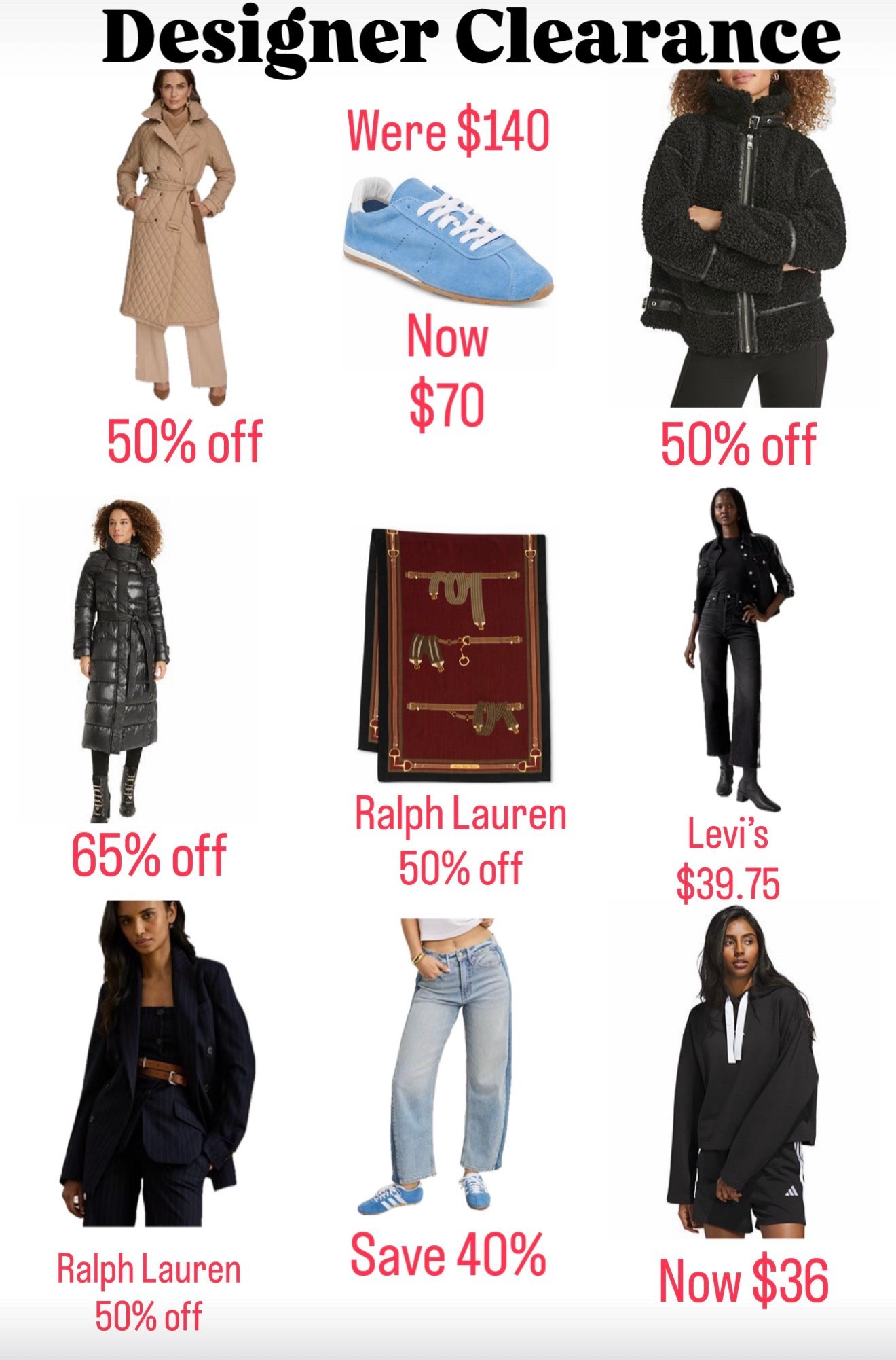 Designer clearance sale 

#LTKSaleAlert #LTKOver40
