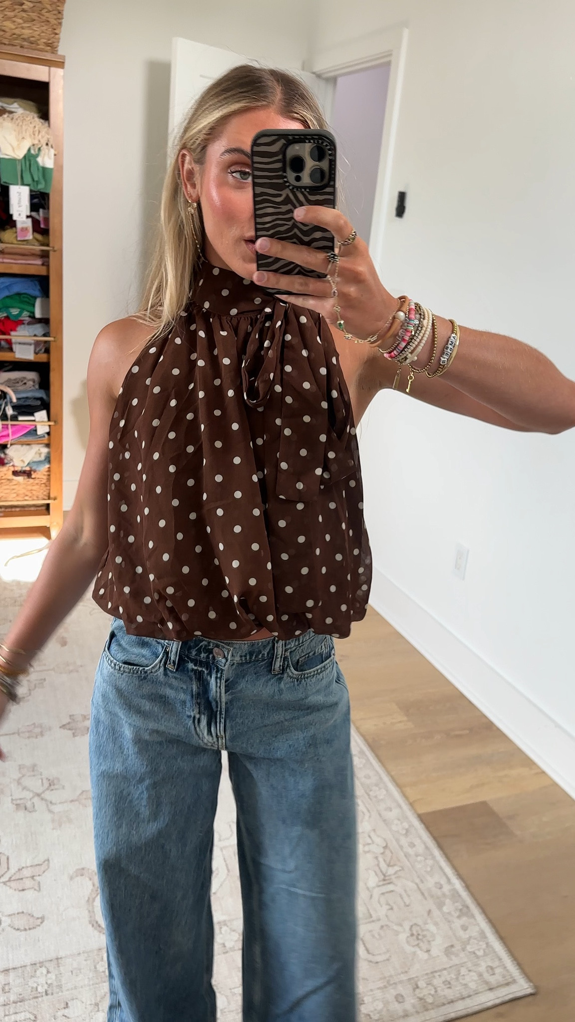 Amazon size small Verdusa Women's Polka Dots Halter Tops Going Out Bubble Hem Dressy Blouses

#LTKootd #LTKSaleAlert #LTKdayinmylife
