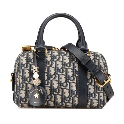 Authenticated Dior Oblique Groove 20 Blue Canvas Fabric Satchel | eBay | eBay US