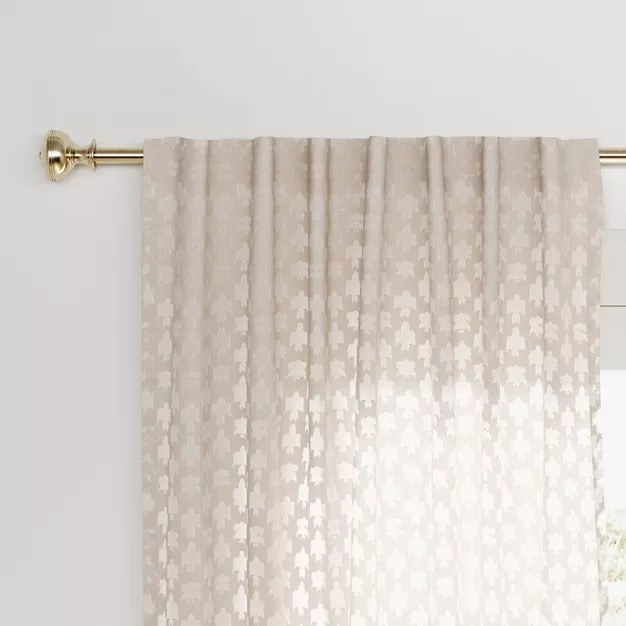 1pc Light Filtering Clipped Textured Window Curtain Panel - Threshold™ | Target