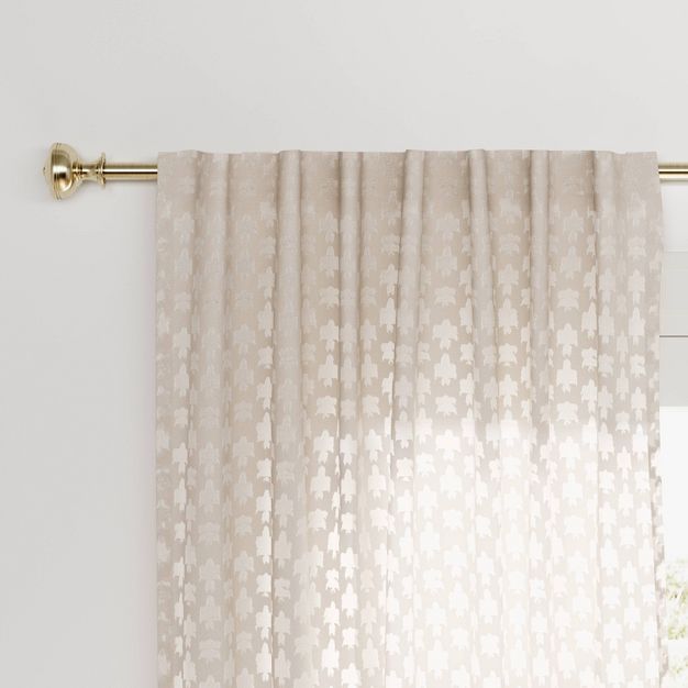 1pc Light Filtering Clipped Textured Window Curtain Panel - Threshold™ | Target
