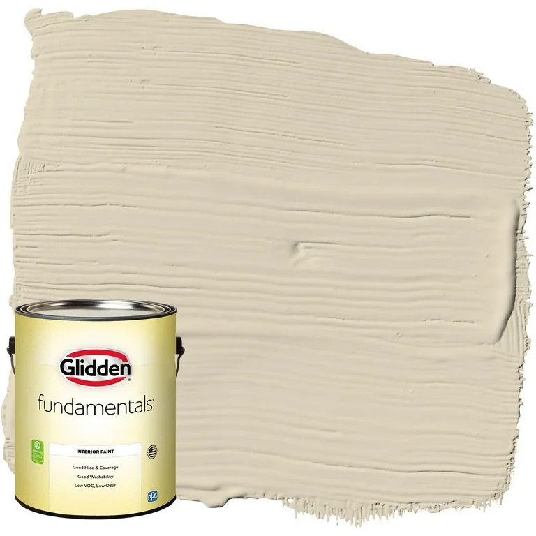 Glidden Fundamentals Interior Paint Toasted Almond / Beige, Flat, 1 Gallon | Walmart (US)