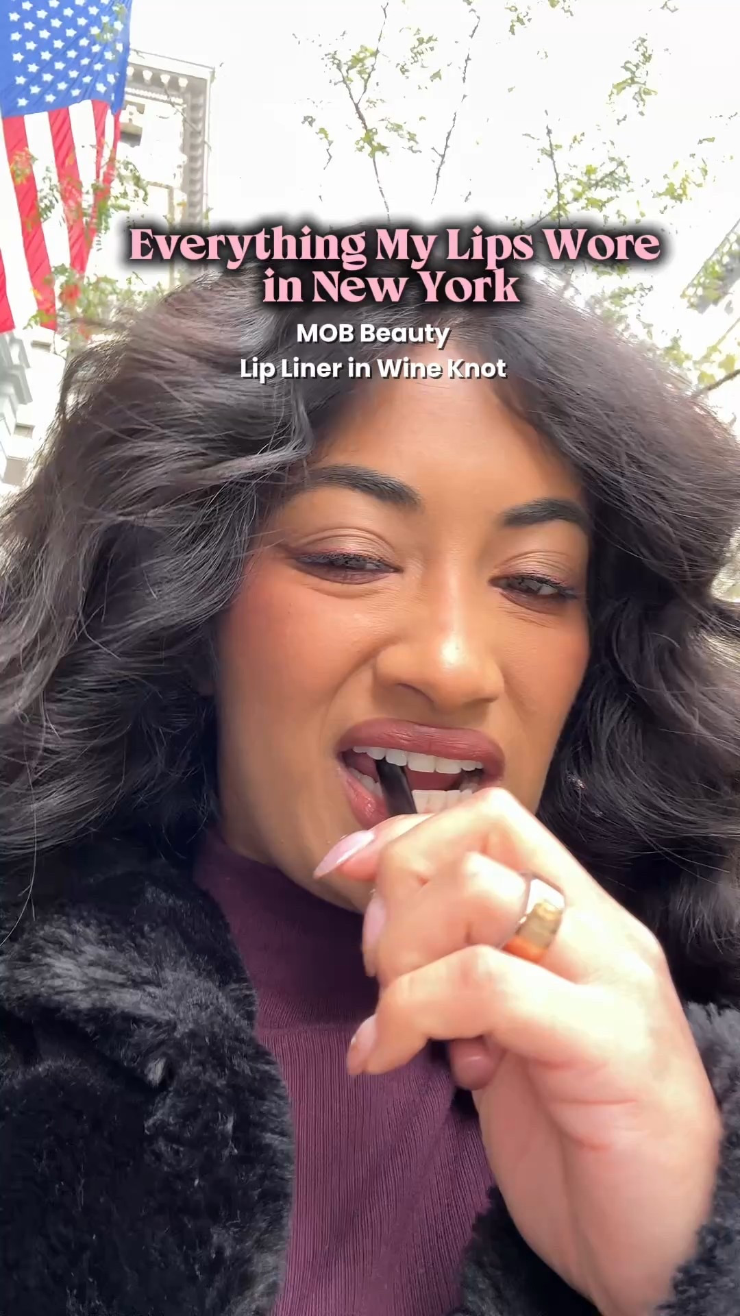 Some of my favorite brown girl lip combos I wore in New York 👀🤎 