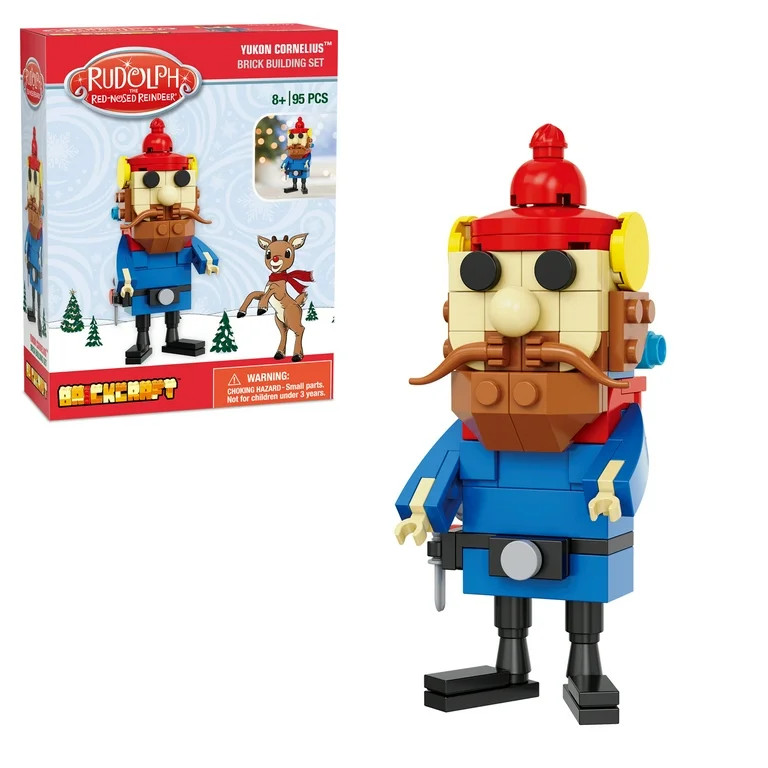 Brickcraft Rudolph Yukon Cornelius Brick Building Kit (95-Plastic Piece Set), Festive Figure Chri... | Walmart (US)