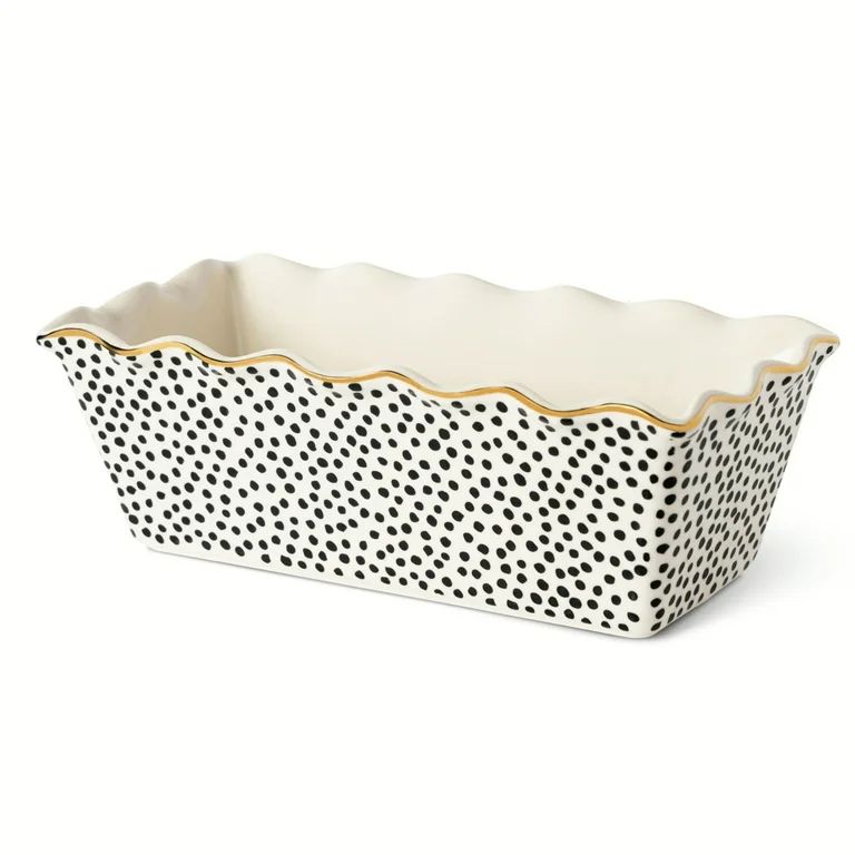Thyme & Table 9" Ceramic Loaf Dish, Dot | Walmart (US)