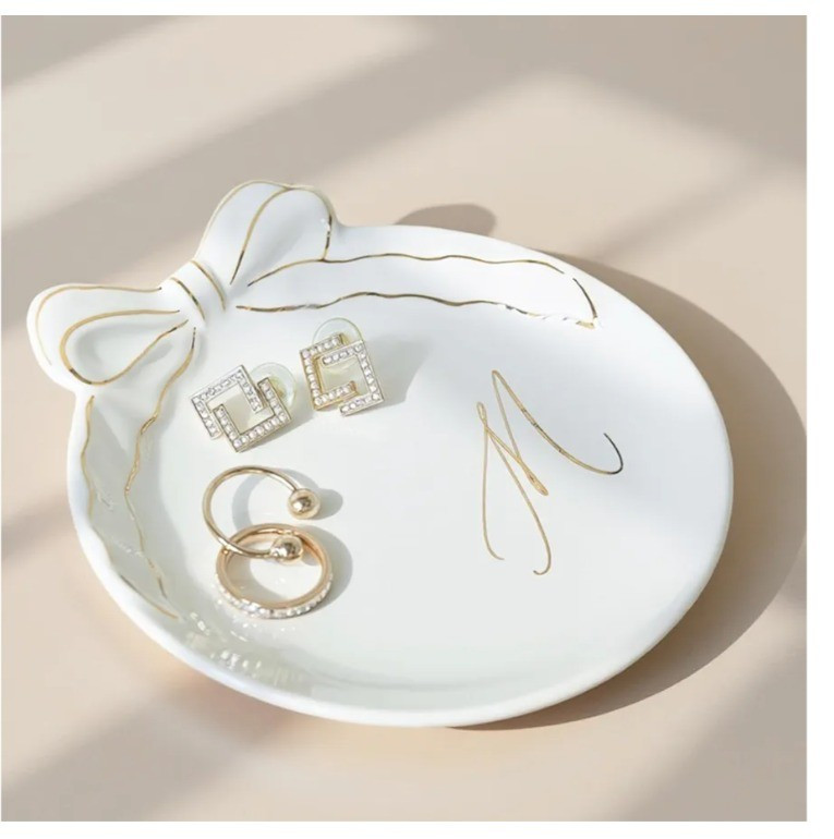Personalized Initial Ceramic Jewelry Tray with Bow

#LTKHome #LTKFindsUnder50 #LTKWedding