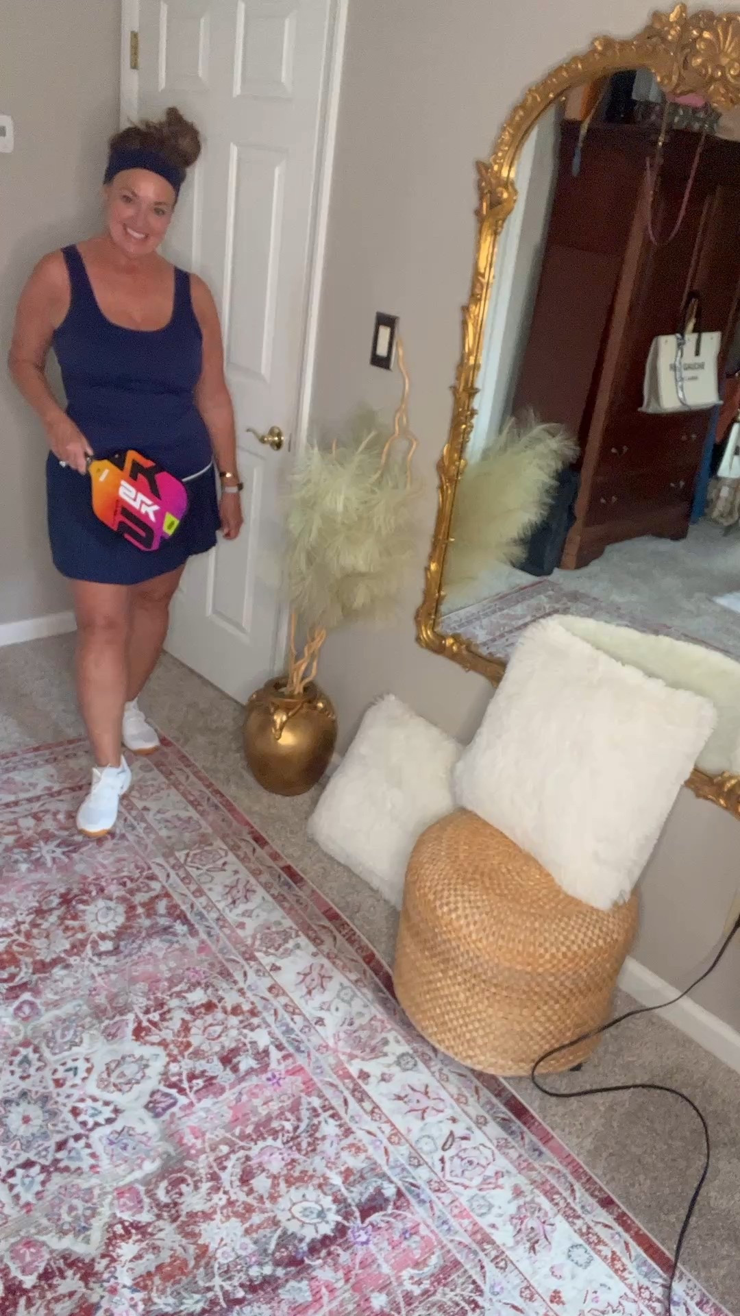 The cutest Tennis Dress/Pickle ball outfit with asymmetrical pleated skirt. Built on pads and very comfortable. Available in other colors.

#LTKActive #LTKSeasonal #LTKMidsize