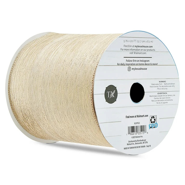 Gold Christmas Ribbon, 20', by My Texas House | Walmart (US)