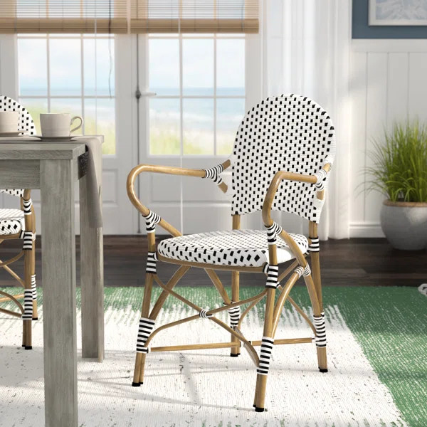 Rhianne Stacking Patio Dining Armchair | Wayfair North America