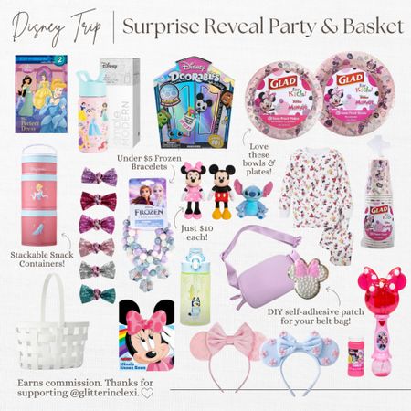 Disney surprise trip party and basket! 

#LTKSeasonal #LTKparties #LTKkids
