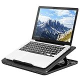 LapGear Commuter Laptop Stand - Padded Lap Desk with 20 Adjustable Angles - Black - Fits Up to 15.6  | Amazon (US)