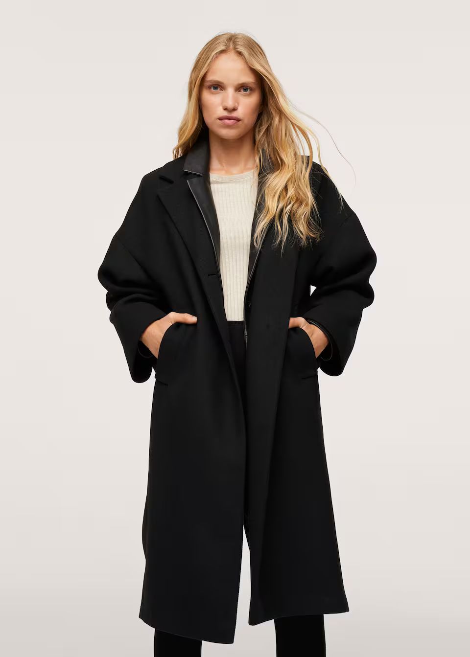 New CollectionOversize wool coatREF. 17067713-GAUGUIN-LM | MANGO (UK)